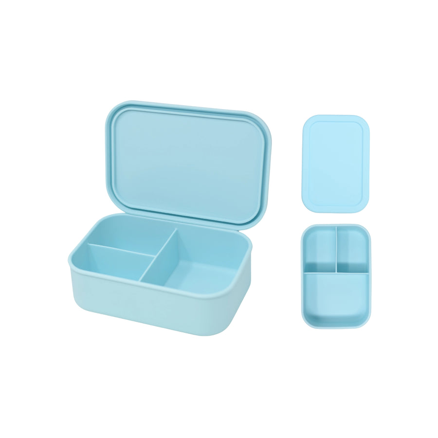 Electric Blue Biggie Silicone Bento Box