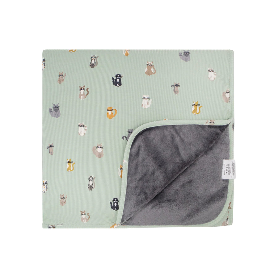Cats Ribbed Toddler Blanket