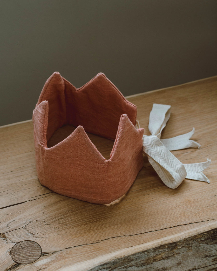 Botanical Dyed Cotton Birthday Crown - Terracotta