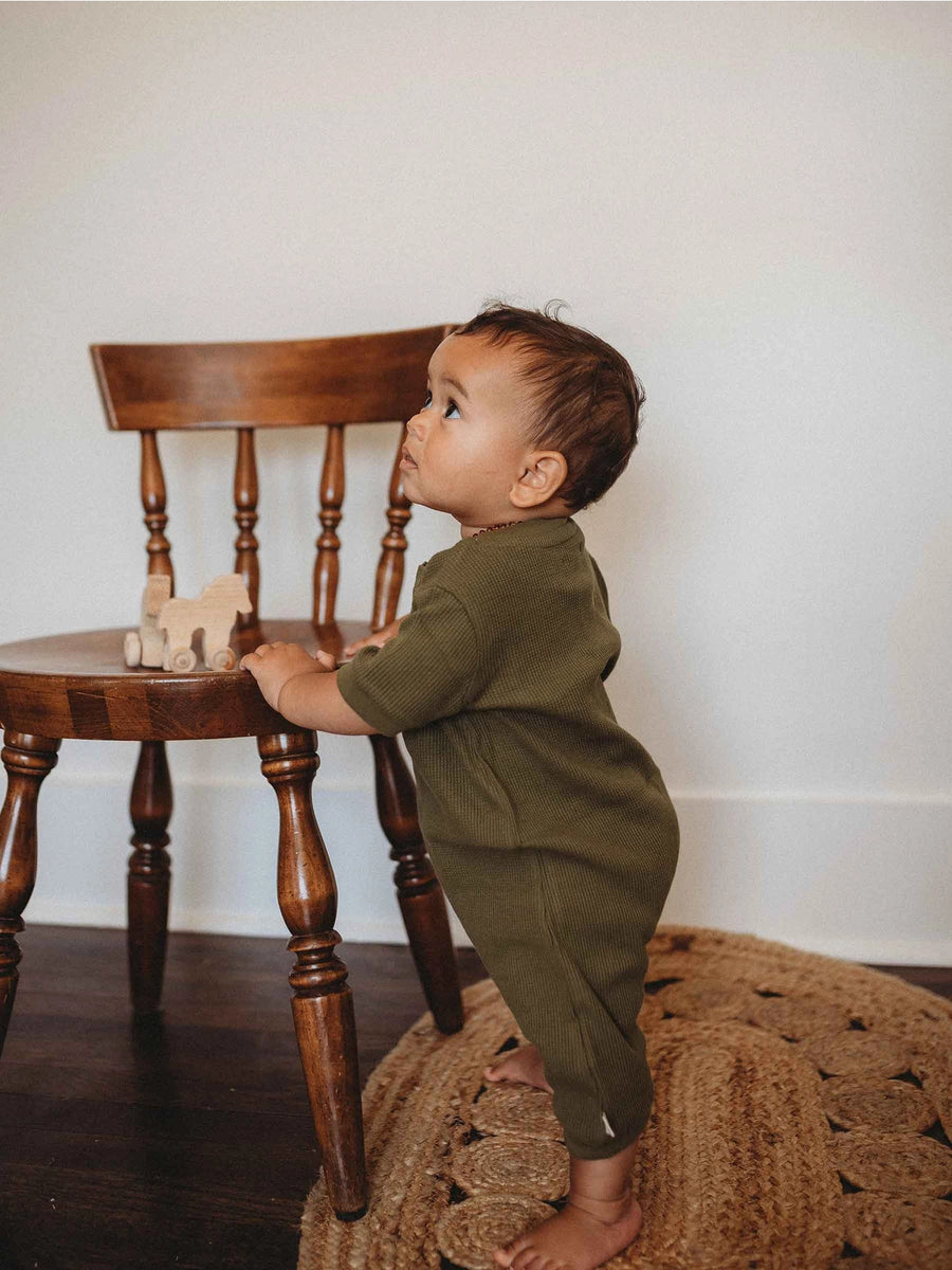 Avocado Waffle Romper