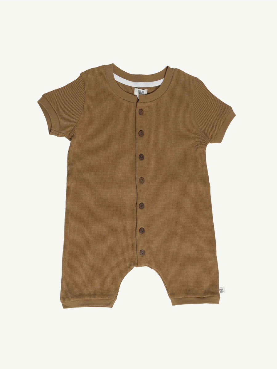 Burnish Waffle Romper