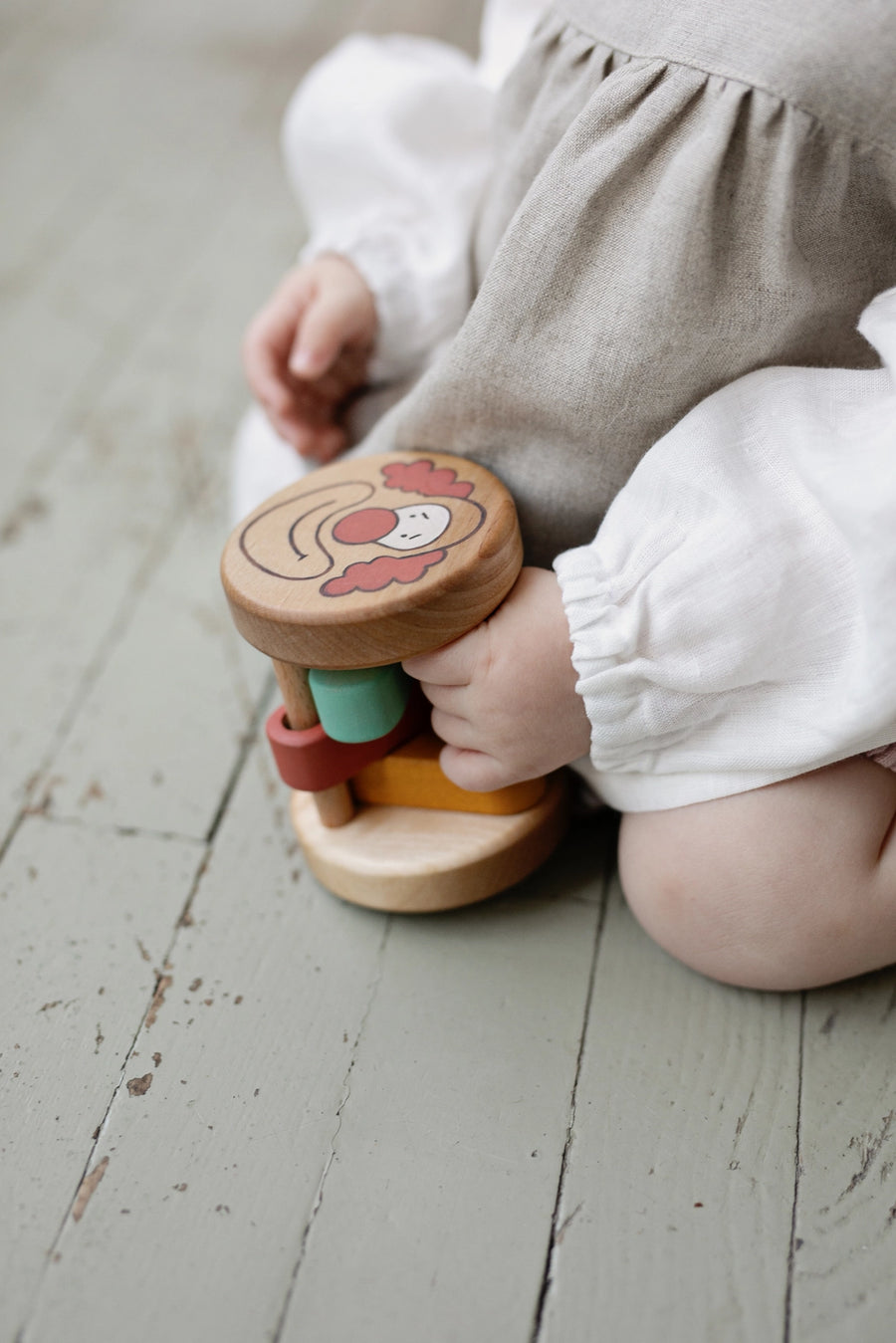 Wooden Colorful Rattle Toy