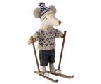 Blue Dad Winter Ski Mouse