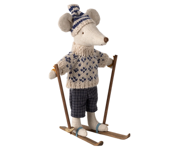 Blue Dad Winter Ski Mouse
