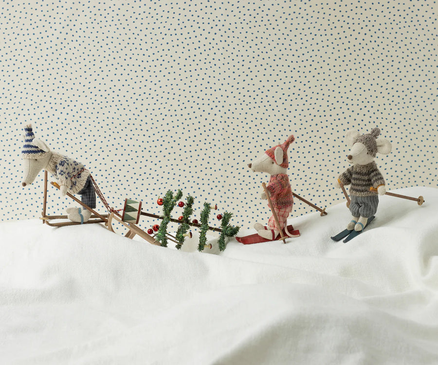 Blue Dad Winter Ski Mouse