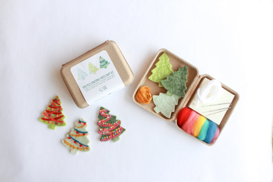 Mini Christmas Tree Felting Craft Kit