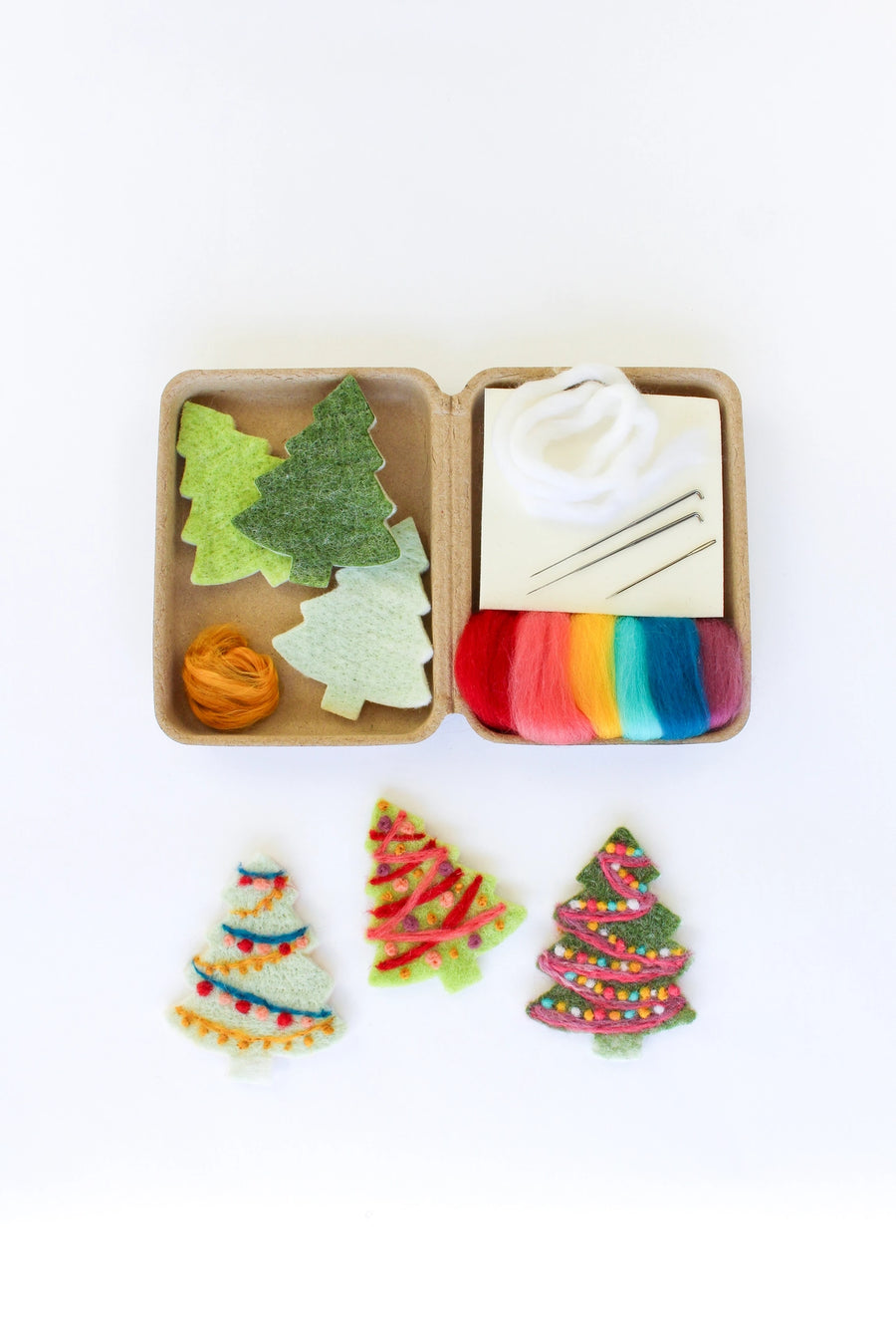 Mini Christmas Tree Felting Craft Kit