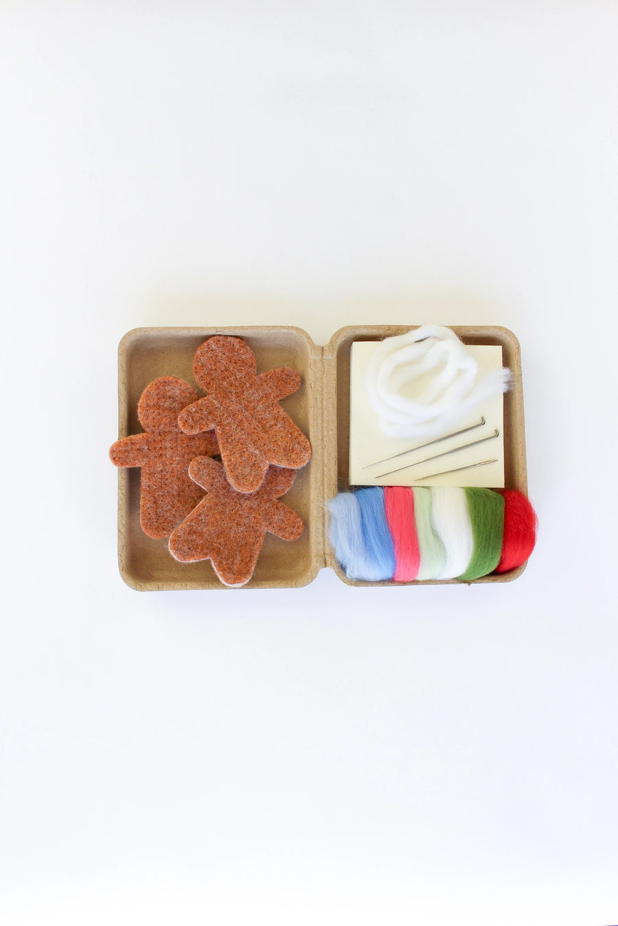 Mini Gingerbread Cookie Felting Craft Kit