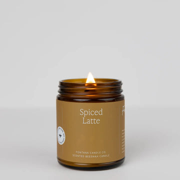 Spiced Latte Essential Oil Natural Beeswax Jar Candle