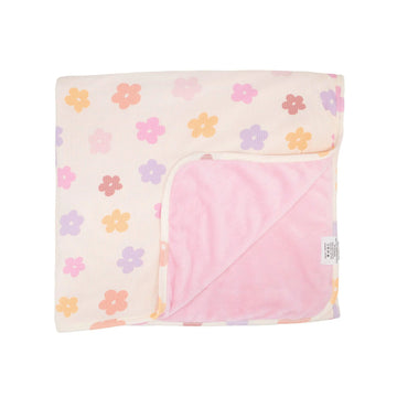 Big Daisies Ribbed Toddler Blanket