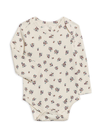 Tempe Floral Organic Long Sleeve Bodysuit