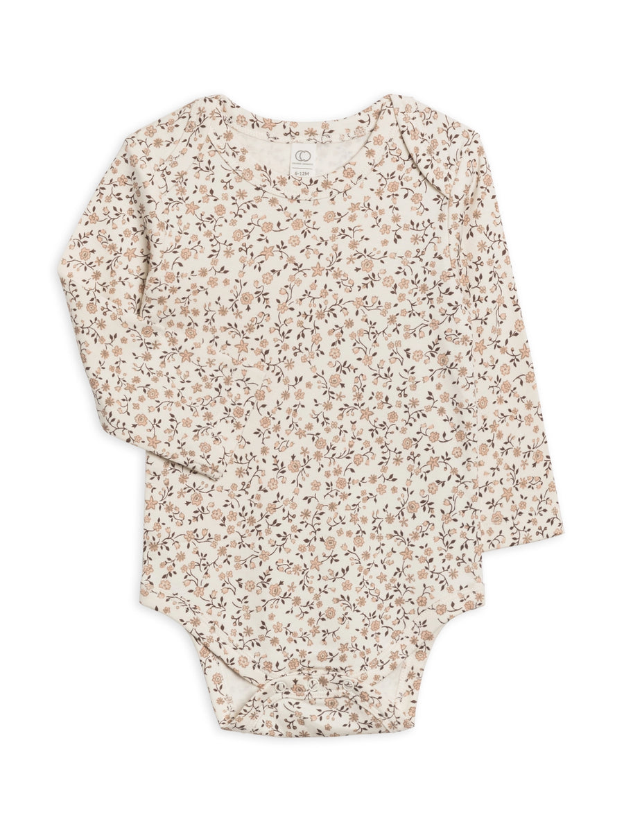 Primrose Floral Organic Long Sleeve Bodysuit