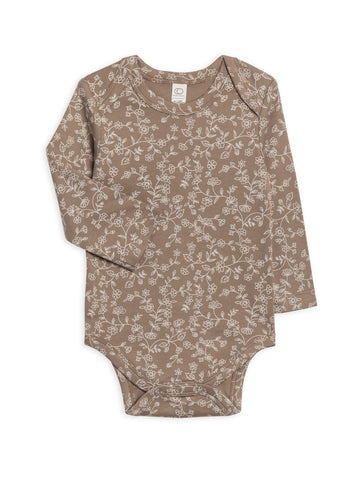 Pip Floral Organic Long Sleeve Bodysuit