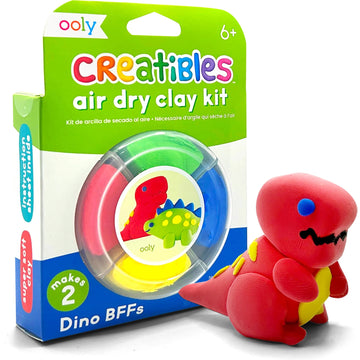 Creatibles D.I.Y. Air-Dry Clay Kit: Dino BFFs (Set of 4)