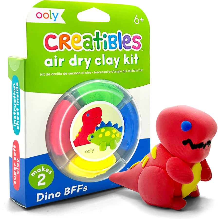 Creatibles D.I.Y. Air-Dry Clay Kit: Dino BFFs (Set of 4)