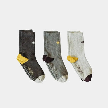 Organic Cotton Shades of Grey Sock Set