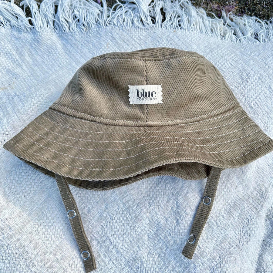 Khaki Corduroy Bucket Hat