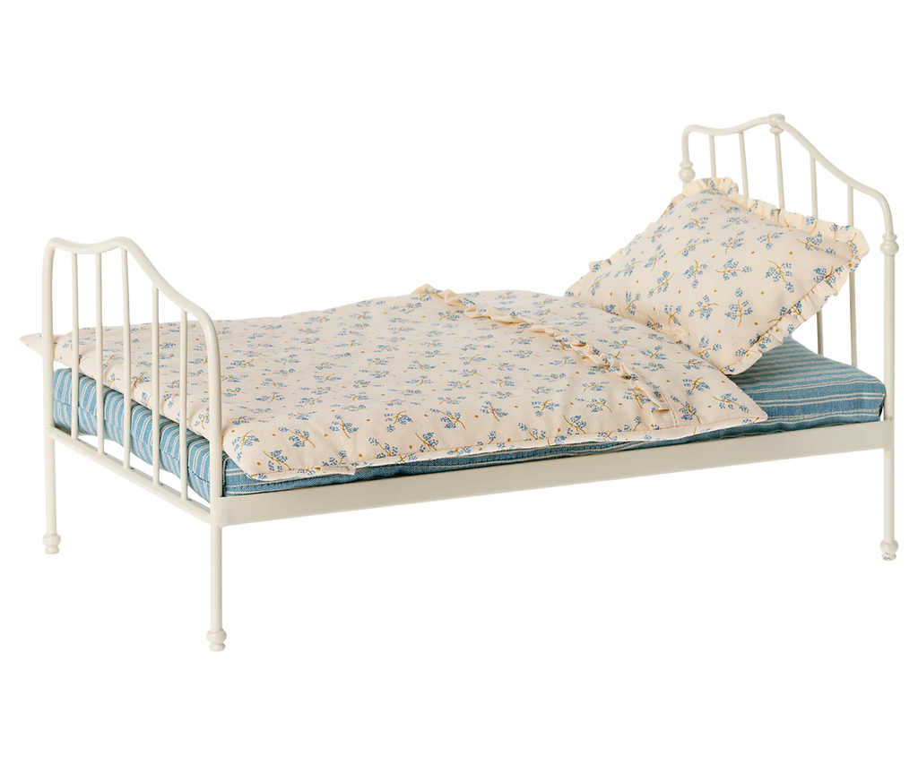 Blue Vintage Miniature Bed
