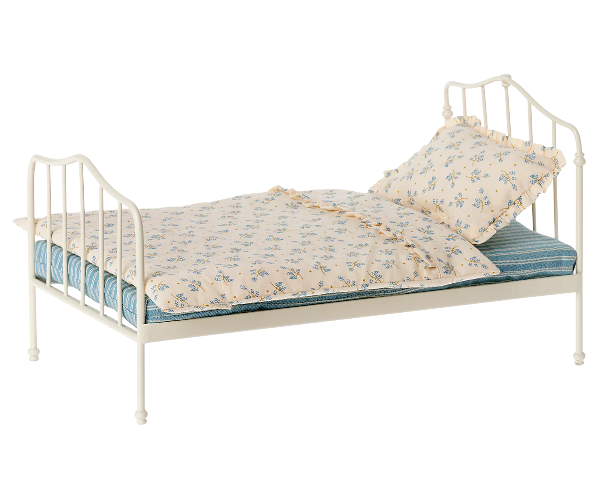 Blue Vintage Miniature Bed