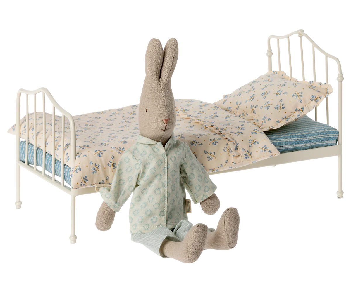 Blue Vintage Miniature Bed
