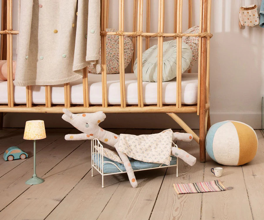 Blue Vintage Miniature Bed