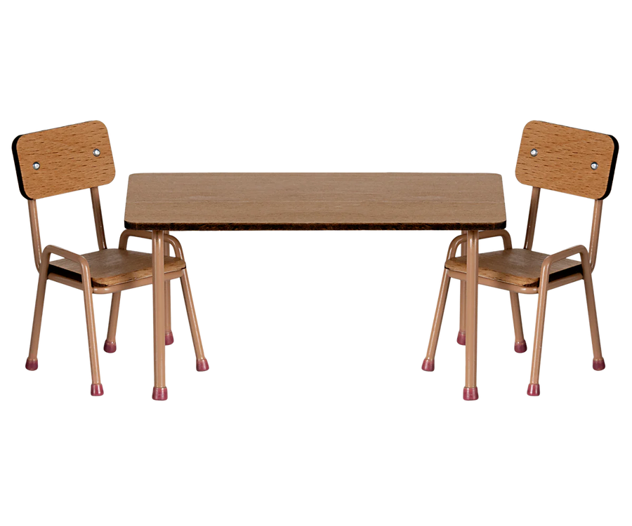 Mouse Table and Chair Set - Dark powder