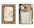 Twin Baby Mice in Matchbox