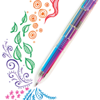Six Click Colored Gel Pen