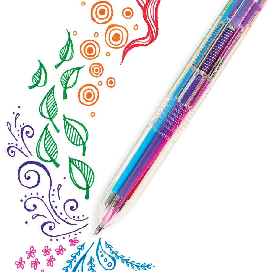 Six Click Colored Gel Pen