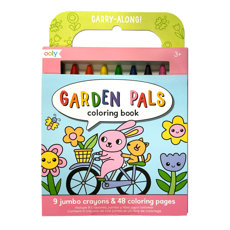 Carry Along Crayon & Coloring Book Kit - Garden Pals