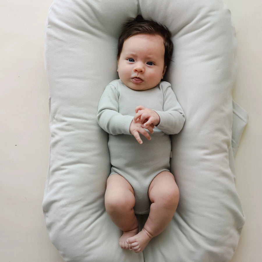 Organic Cotton Infant Lounge Cover - Sage