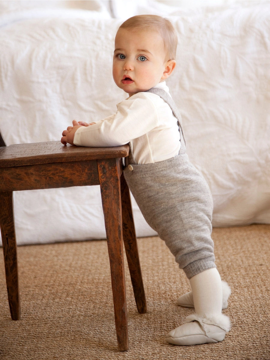 Cream Lambskin Booties