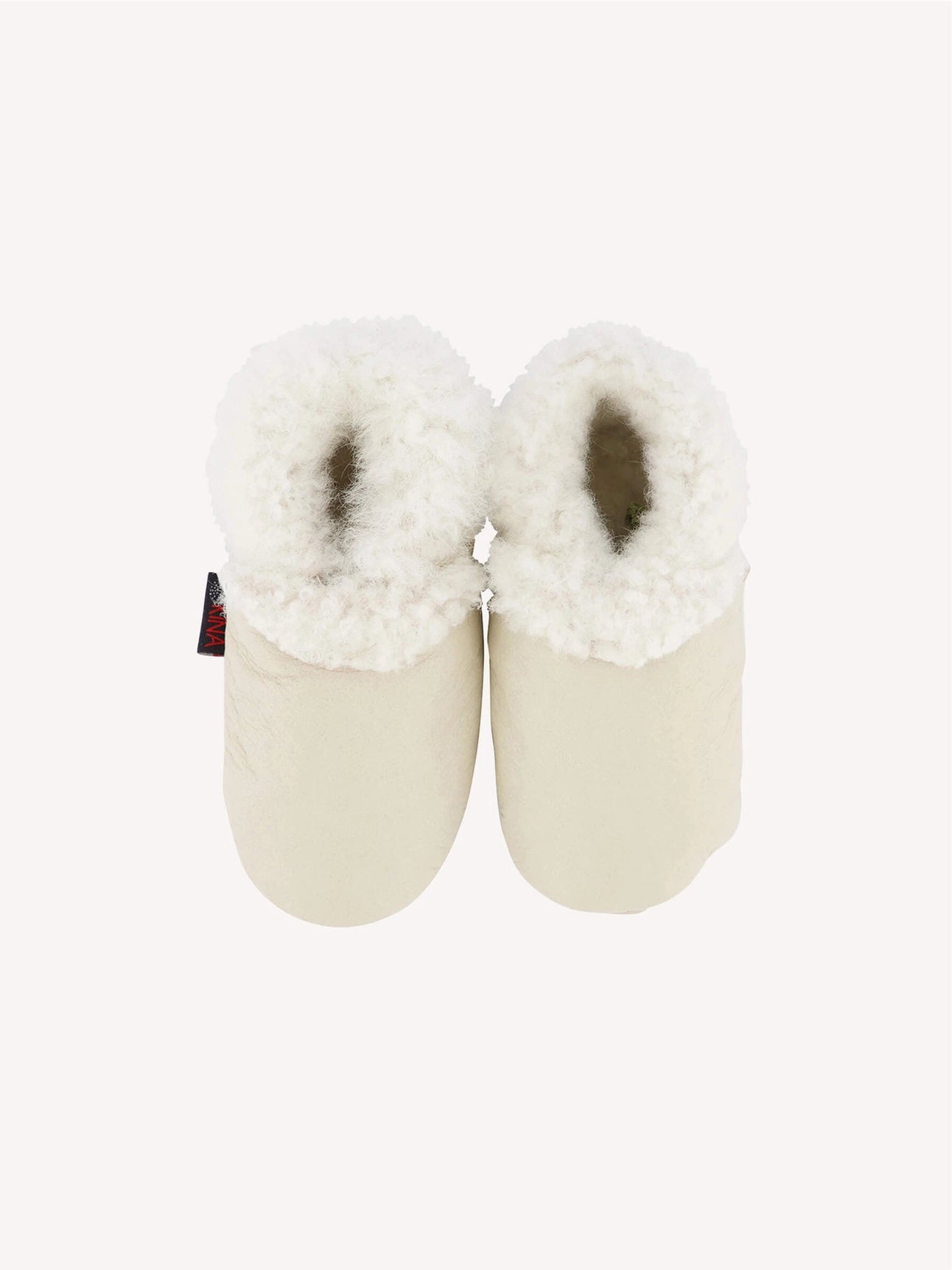 Cream Lambskin Booties