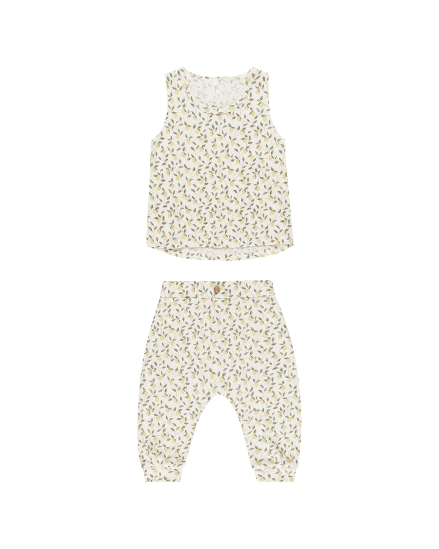 Lemons Tank & Slouch Pant Set