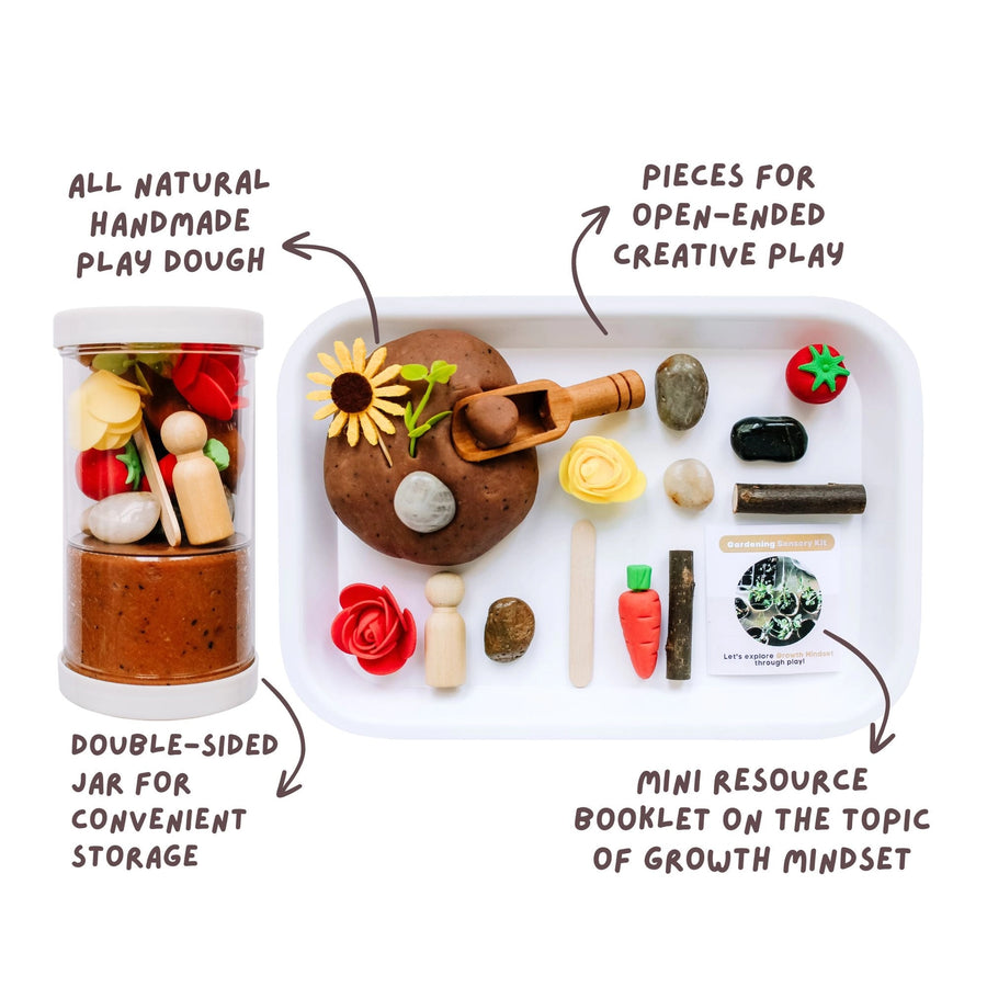 Children's Gardening Play Dough Sensory Kit