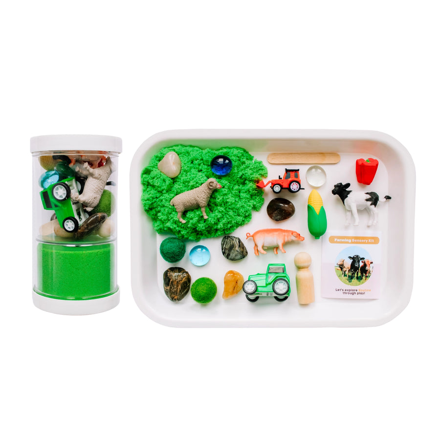 Children's Farming Play Dough Sensory Kit