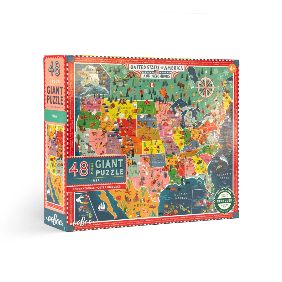 Giant USA Puzzle (48 Pieces)