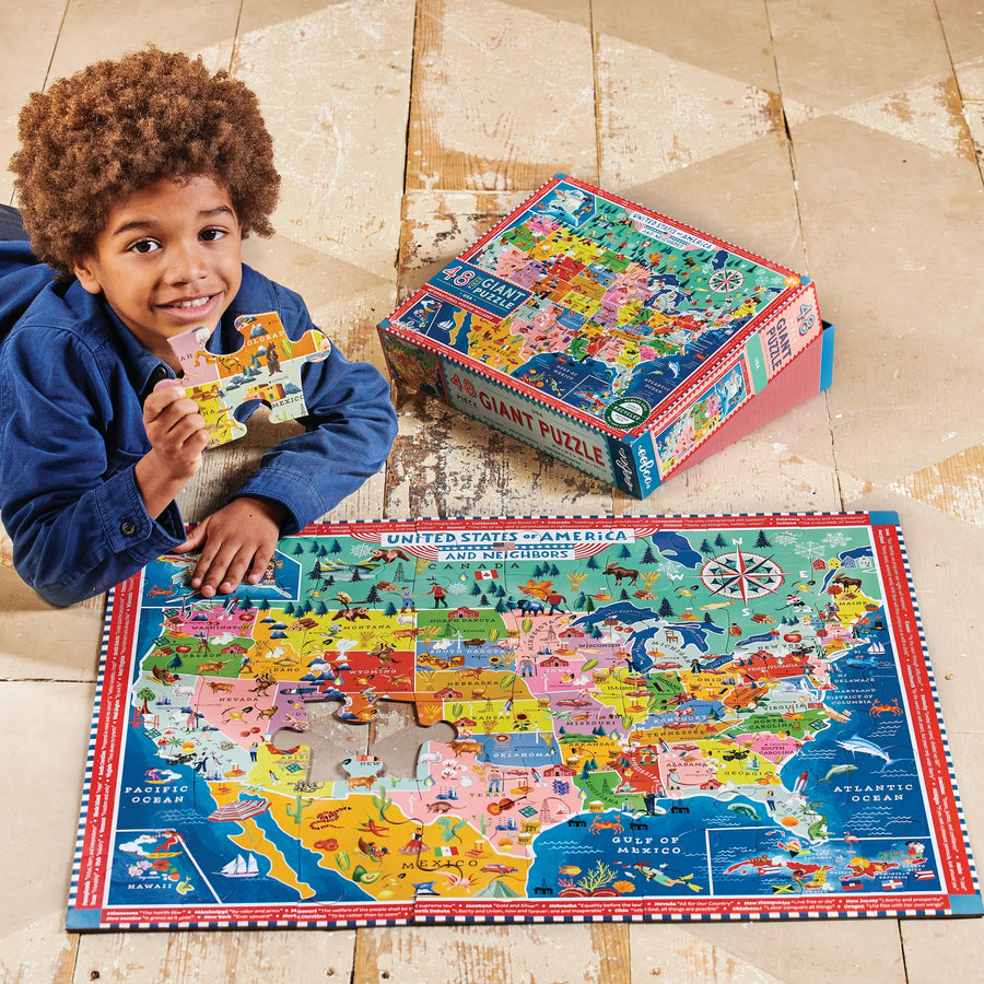 Giant USA Puzzle (48 Pieces)