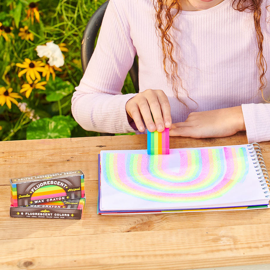 Fluorescent Rainbow Jumbo Crayon