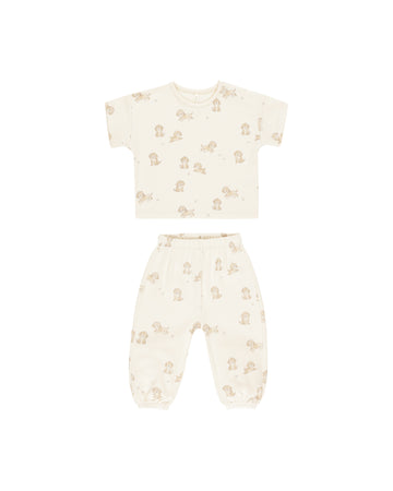 Puppies Jersey Tee & Pant Set