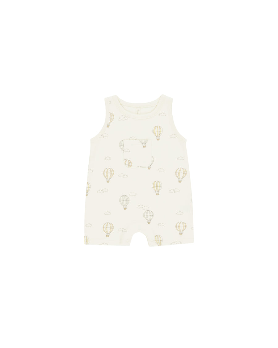 Hot Air Balloons Sleeveless Romper