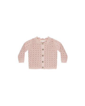 Bubblegum Scalloped Cardigan