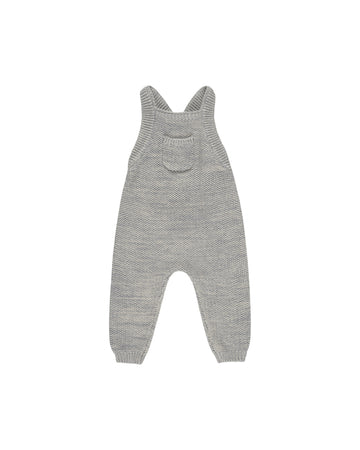 Heathered Blue Knit Overall