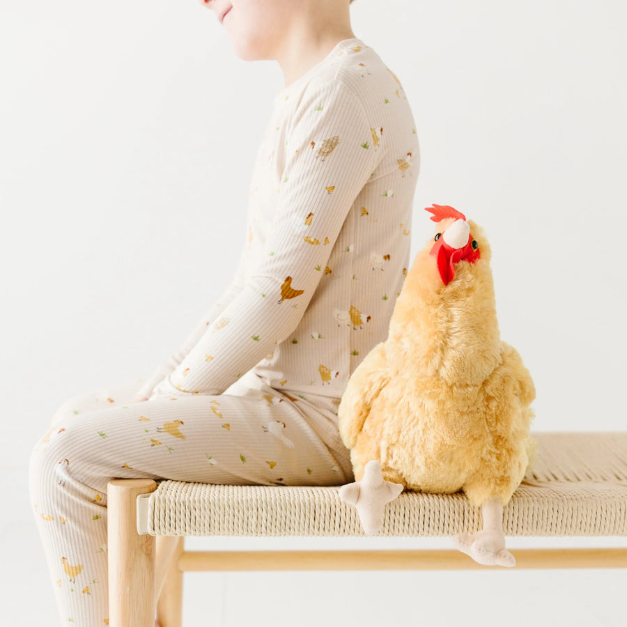Chickens Ribbed Two-Piece Set