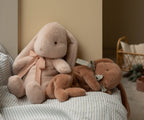 Soft Brown Small Sleeping Plush Bunny