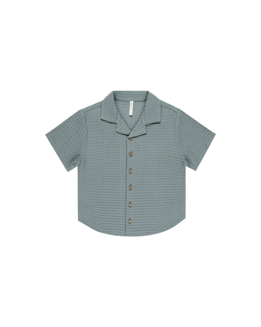 Eucalyptus Lapel Collared Shirt