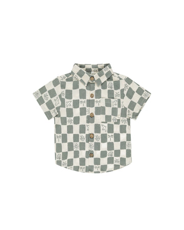 Coastal Check Short Sleeve Collared Shirt