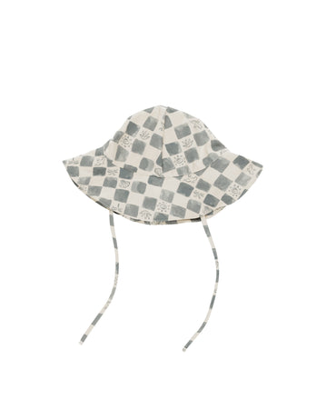 Coastal Check Floppy Swim Hat