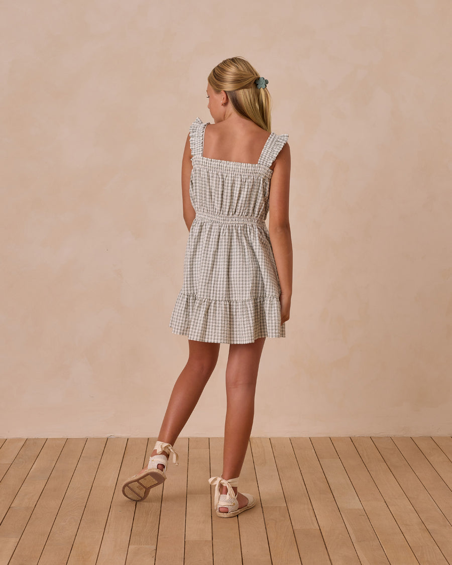 Eucalyptus Gingham Annalise Dress