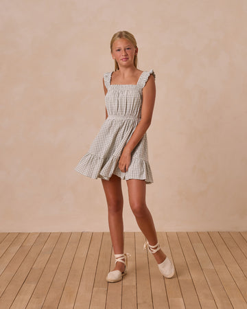 Eucalyptus Gingham Annalise Dress